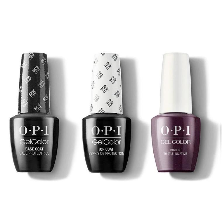 OPI - GelColor Combo - Base, Top & Boys Be Thistle-ing At Me - Gel Polish - Nail Polish at Beyond Polish