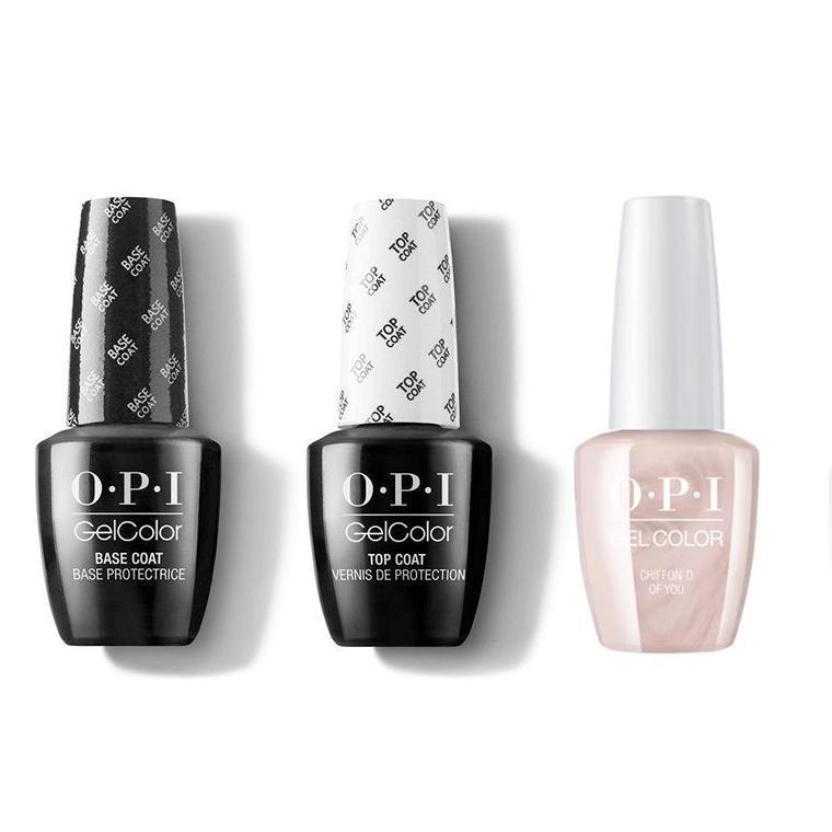 OPI - GelColor Combo - Base, Top & Chiffon-d of You - Gel Polish - Nail Polish at Beyond Polish