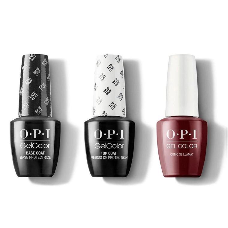 OPI - GelColor Combo - Base, Top & Como se Llama? - Gel Polish - Nail Polish at Beyond Polish