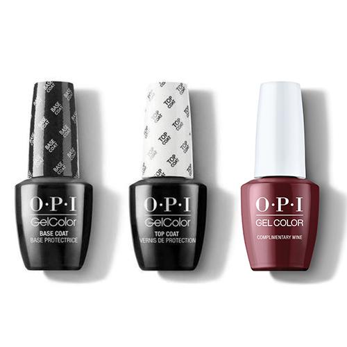 OPI - GelColor Combo - Base, Top & Complimentary Wine - Gel Polish - Nail Polish at Beyond Polish