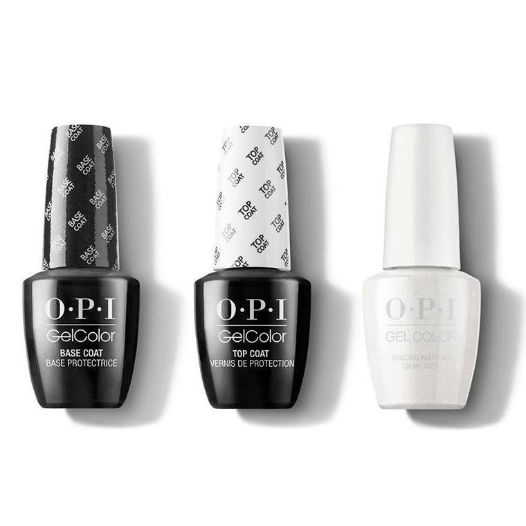 OPI - GelColor Combo - Base, Top & Dancing Keeps Me On My Toes - Gel Polish - Nail Polish at Beyond Polish