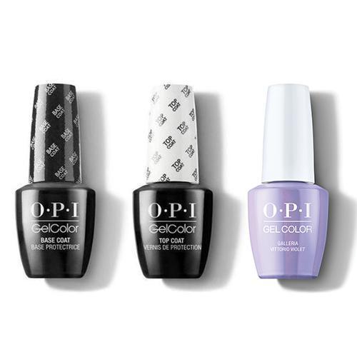 OPI - GelColor Combo - Base, Top & Galleria Vittorio Violet - Gel Polish - Nail Polish at Beyond Polish