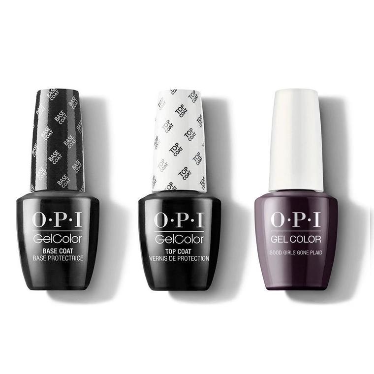 OPI - GelColor Combo - Base, Top & Good Girls Gone Plaid - Gel Polish - Nail Polish at Beyond Polish