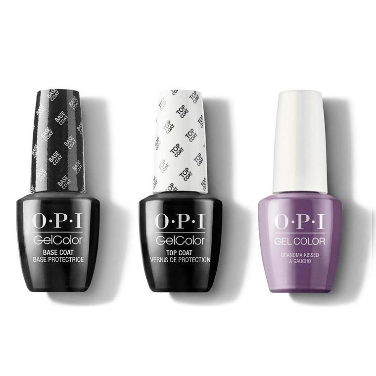OPI - GelColor Combo - Base, Top & Grandma Kissed a Gaucho - Gel Polish - Nail Polish at Beyond Polish