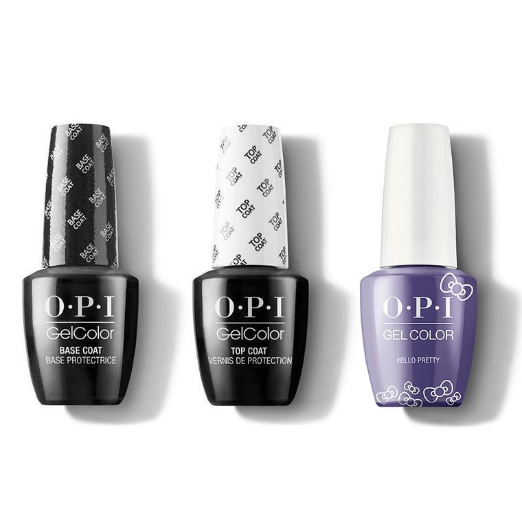 OPI - GelColor Combo - Base, Top & Hello Pretty - Gel Polish - Nail Polish at Beyond Polish