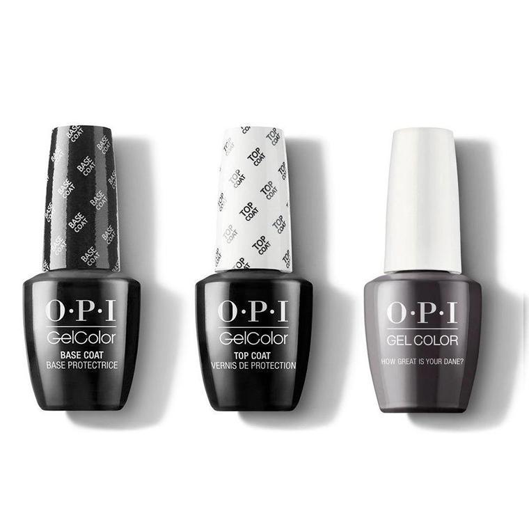 OPI - GelColor Combo - Base, Top & How Great Is Your Dane? - Gel Polish - Nail Polish at Beyond Polish