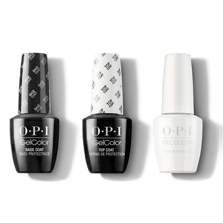 OPI - GelColor Combo - Base, Top & I Couldnt Bare Less - Gel Polish - Nail Polish at Beyond Polish