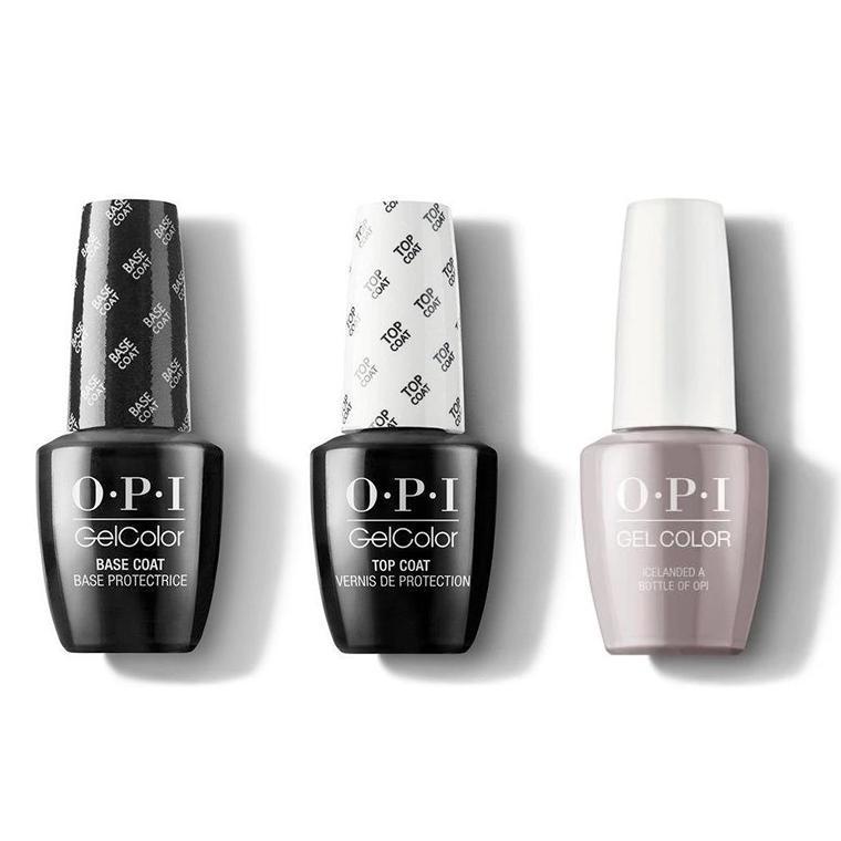 OPI - GelColor Combo - Base, Top & Icelanded a Bottle of OPI - Gel Polish - Nail Polish at Beyond Polish