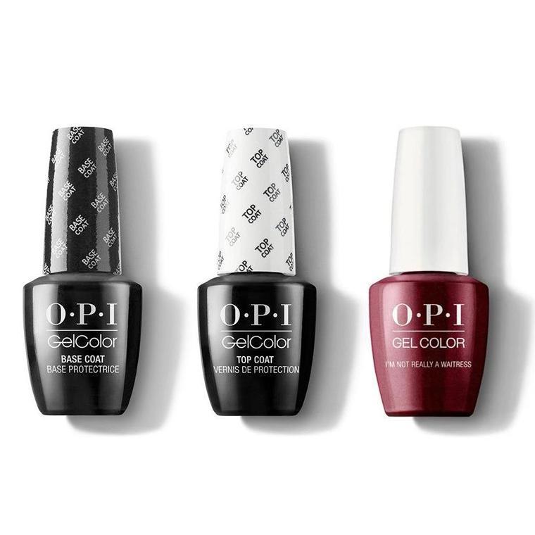 OPI - GelColor Combo - Base, Top & Im Not Really a Waitress - Gel Polish - Nail Polish at Beyond Polish