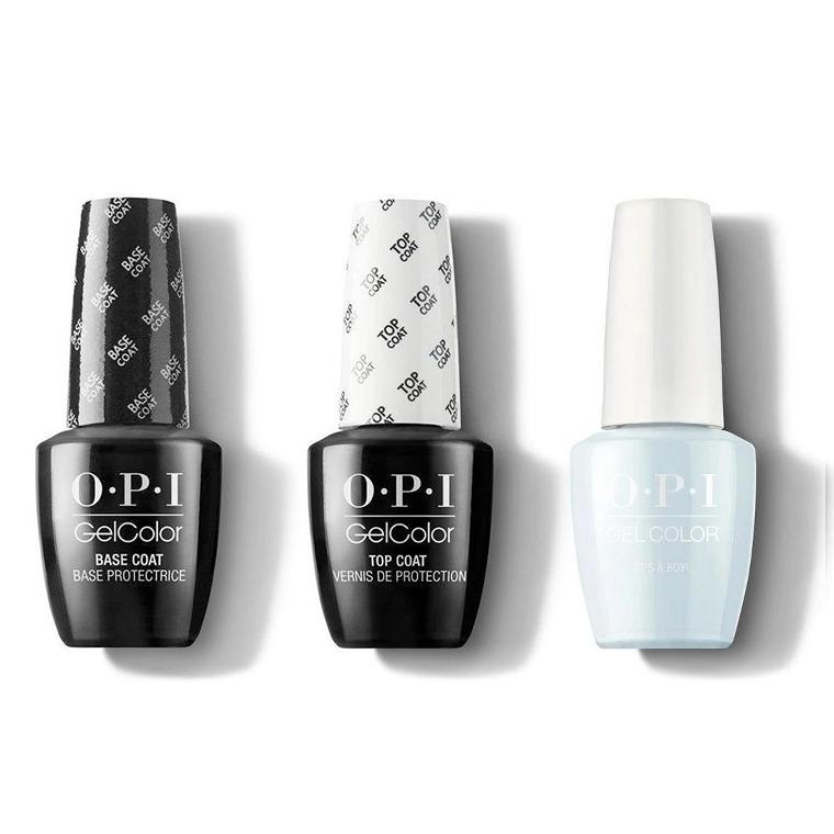 OPI - GelColor Combo - Base, Top & Its A Boy! - Gel Polish - Nail Polish at Beyond Polish