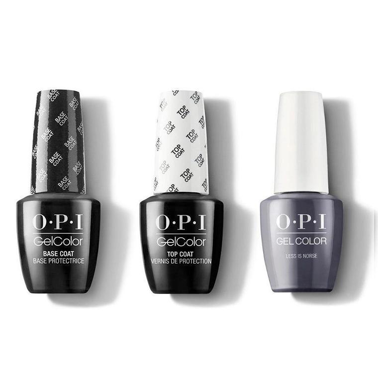 OPI - GelColor Combo - Base, Top & Less is Norse - Gel Polish - Nail Polish at Beyond Polish