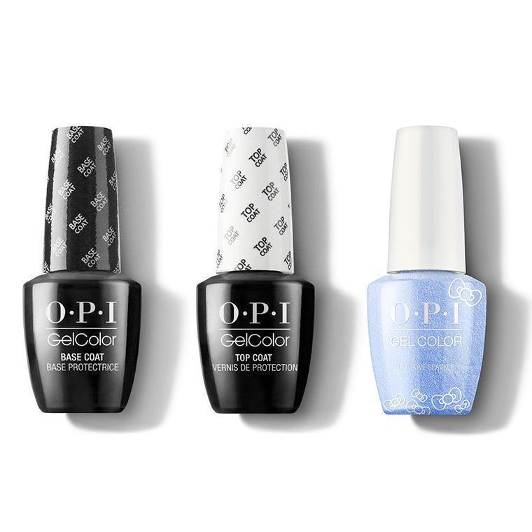 OPI - GelColor Combo - Base, Top & Let Love Sparkle - Gel Polish - Nail Polish at Beyond Polish