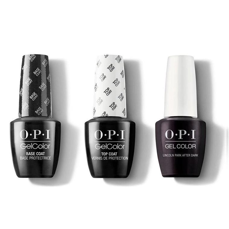 OPI - GelColor Combo - Base, Top & Lincoln Park After Dark - Gel Polish - Nail Polish at Beyond Polish