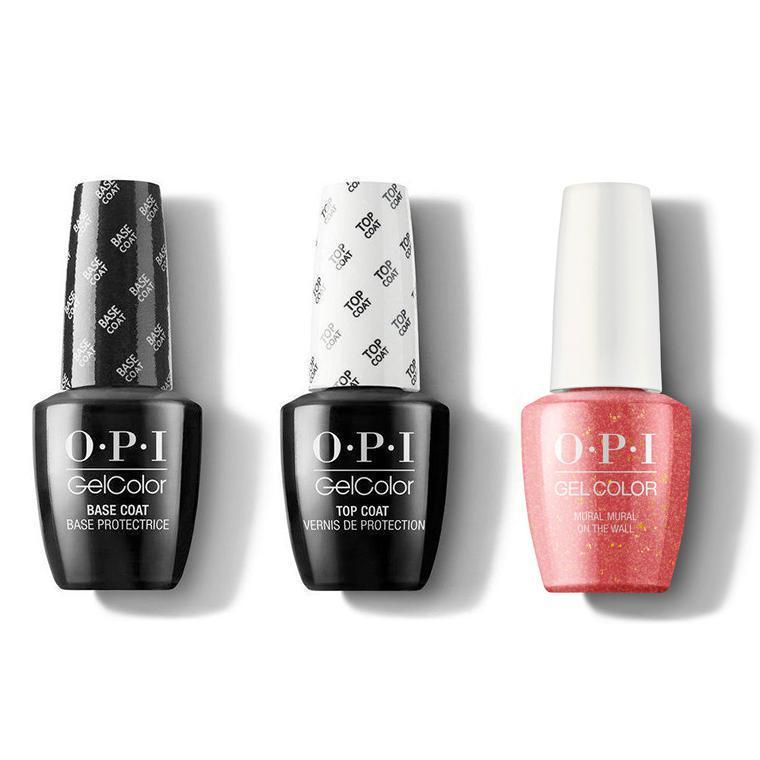 OPI - GelColor Combo - Base, Top & Mural Mural On The Wall - Gel Polish - Nail Polish at Beyond Polish