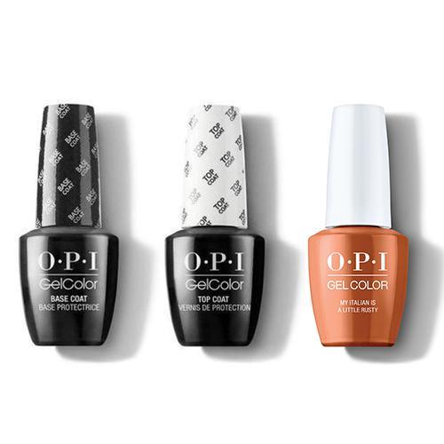 OPI - GelColor Combo - Base, Top & My Italian Is A Little Rusty - Gel Polish - Nail Polish at Beyond Polish