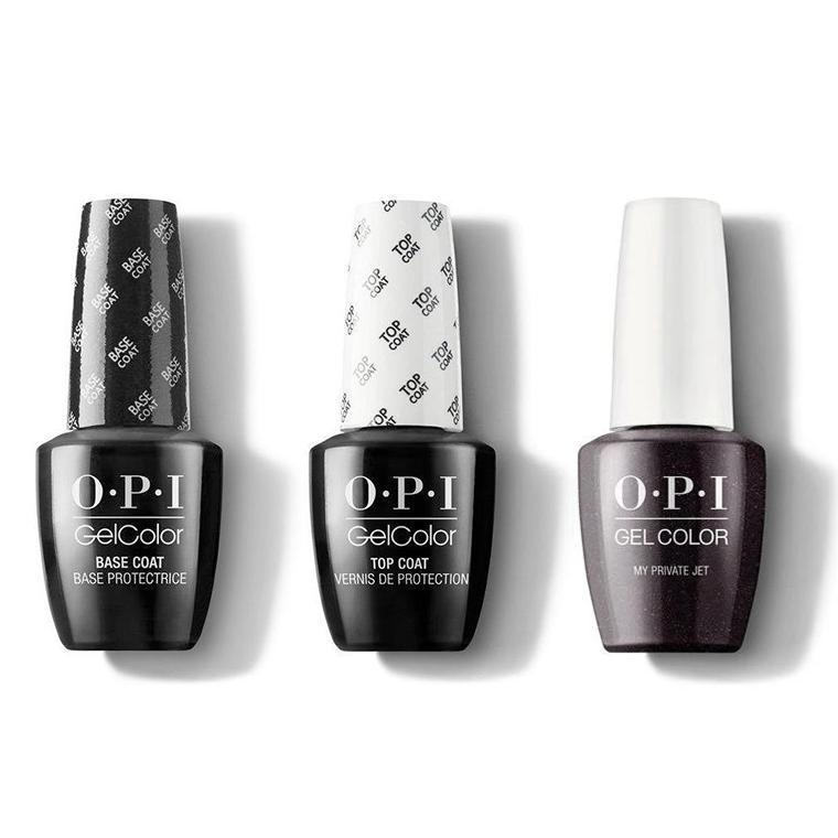 OPI - GelColor Combo - Base, Top & My Private Jet - Gel Polish - Nail Polish at Beyond Polish