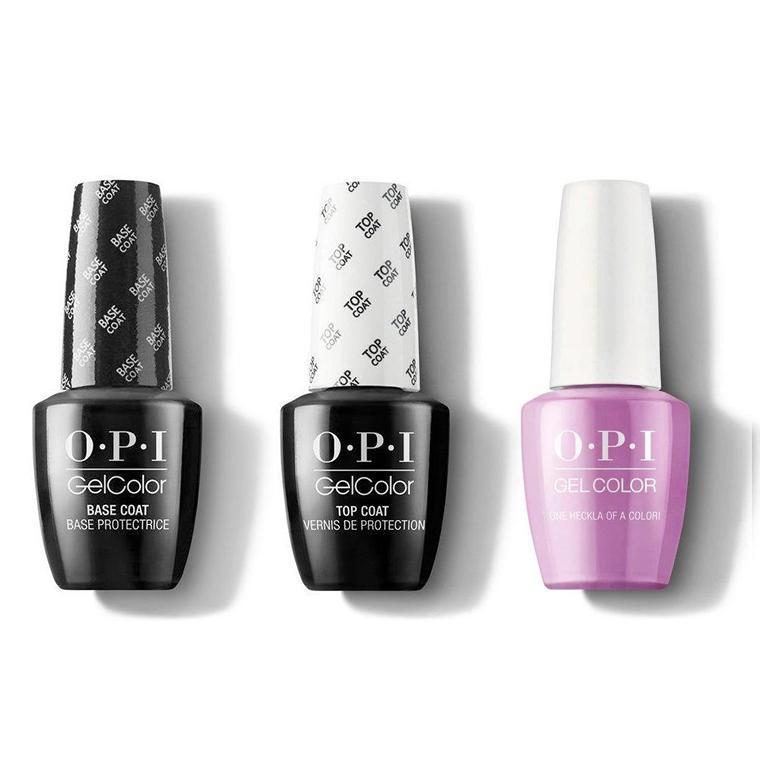 OPI - GelColor Combo - Base, Top & One Heckla of a Color! - Gel Polish - Nail Polish at Beyond Polish