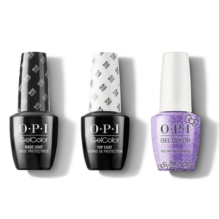 OPI - GelColor Combo - Base, Top & Pile On The Sprinkles - Gel Polish - Nail Polish at Beyond Polish