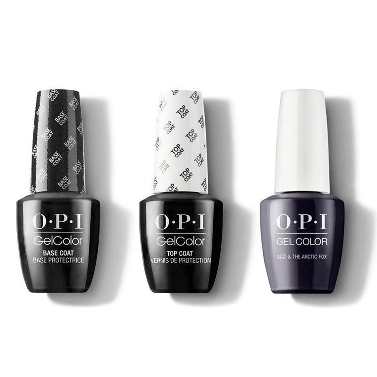 OPI - GelColor Combo - Base, Top & Suzi & the Arctic Fox - Gel Polish - Nail Polish at Beyond Polish