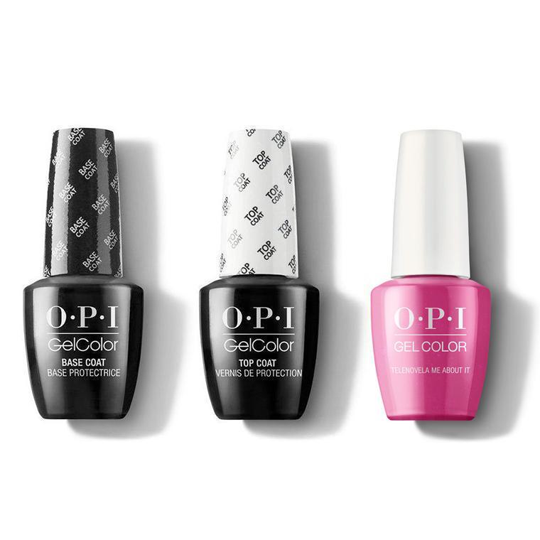 OPI - GelColor Combo - Base, Top & Telenovela Me About It - Gel Polish - Nail Polish at Beyond Polish