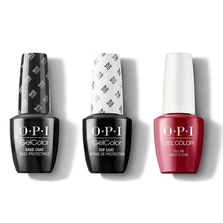OPI - GelColor Combo - Base, Top & Tell Me About It Stud - Gel Polish - Nail Polish at Beyond Polish