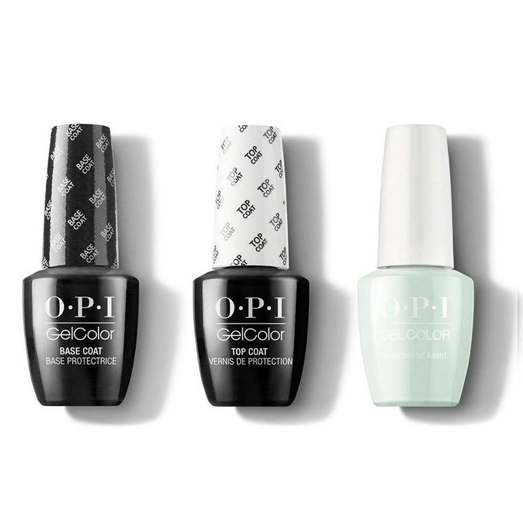 OPI - GelColor Combo - Base, Top & This Cost Me A Mint - Gel Polish - Nail Polish at Beyond Polish