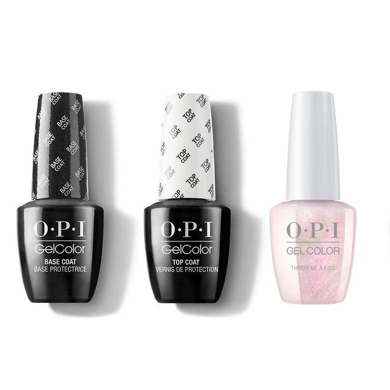 OPI - GelColor Combo - Base, Top & Throw Me a Kiss - Gel Polish - Nail Polish at Beyond Polish