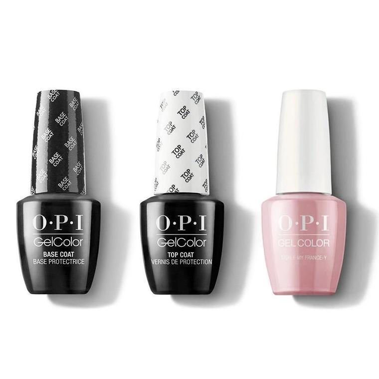 OPI - GelColor Combo - Base, Top & Tickle My France-y - Gel Polish - Nail Polish at Beyond Polish