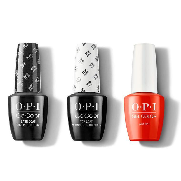 OPI - GelColor Combo - Base, Top & Viva OPI! - Gel Polish - Nail Polish at Beyond Polish