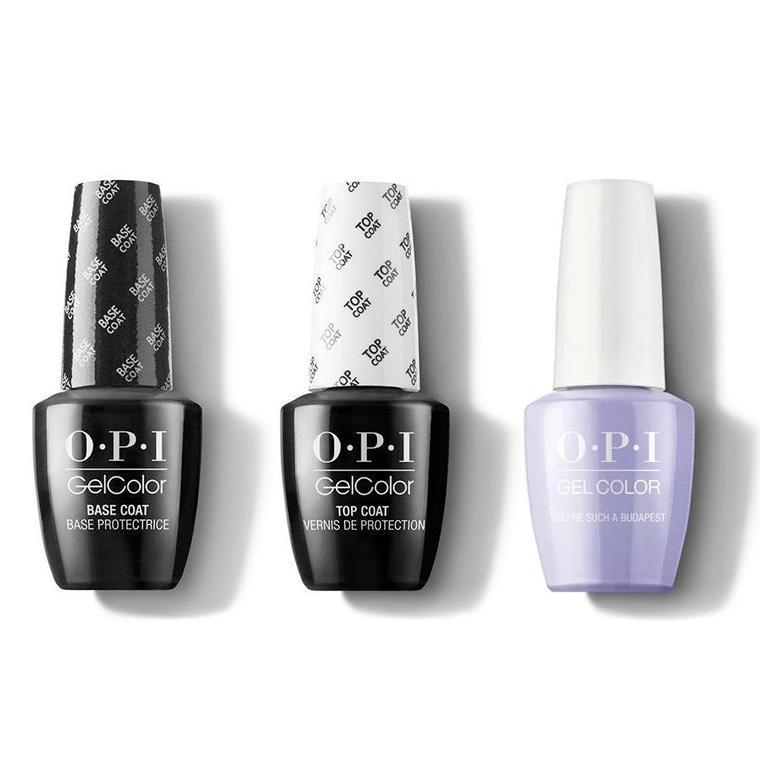 OPI - GelColor Combo - Base, Top & Youre Such A BudaPest - Gel Polish - Nail Polish at Beyond Polish