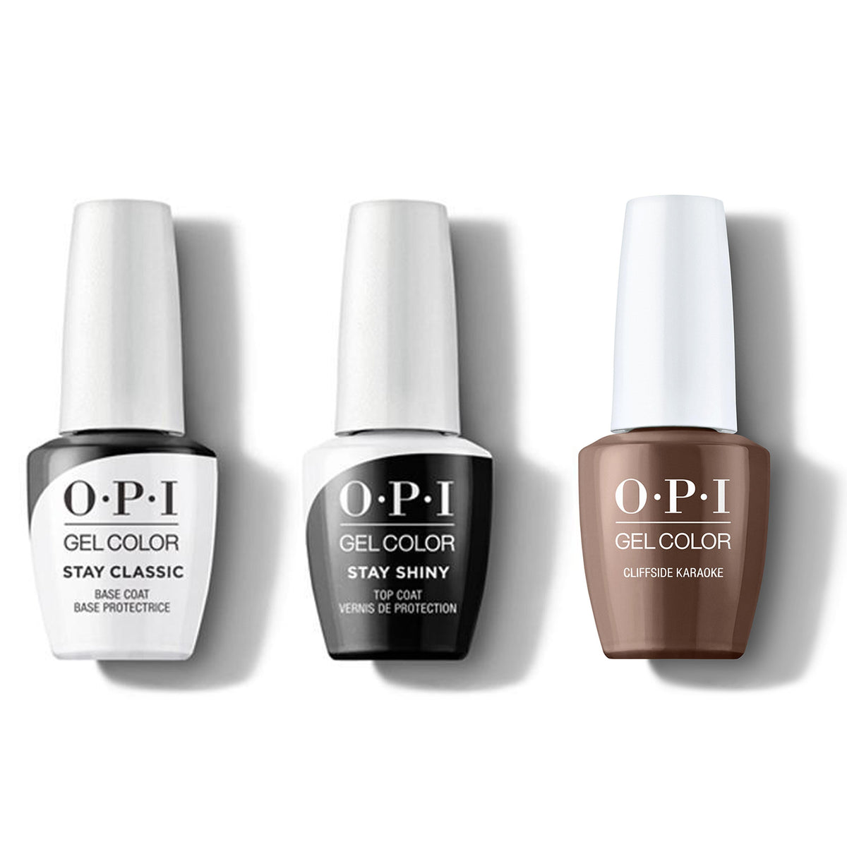 OPI - GelColor Combo - Stay Classic Base, Shiny Top & Cliffside Karaoke - Gel Polish - Nail Polish at Beyond Polish