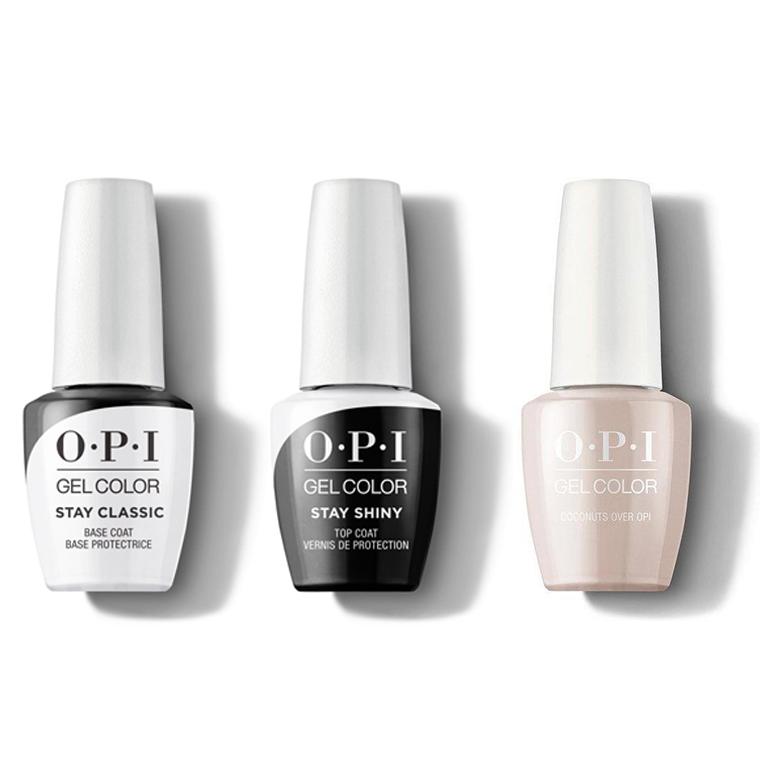 OPI - GelColor Combo - Stay Classic Base, Shiny Top & Coconuts Over OPI - Gel Polish - Nail Polish at Beyond Polish