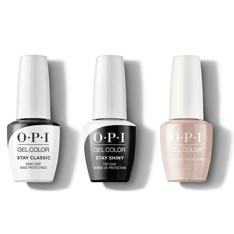 OPI - GelColor Combo - Stay Classic Base, Shiny Top & Cosmo-Not Tonight Honey! - Gel Polish - Nail Polish at Beyond Polish