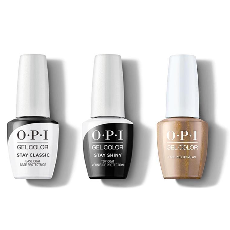 OPI - GelColor Combo - Stay Classic Base, Shiny Top & Fall-ing For Milan - Gel Polish - Nail Polish at Beyond Polish