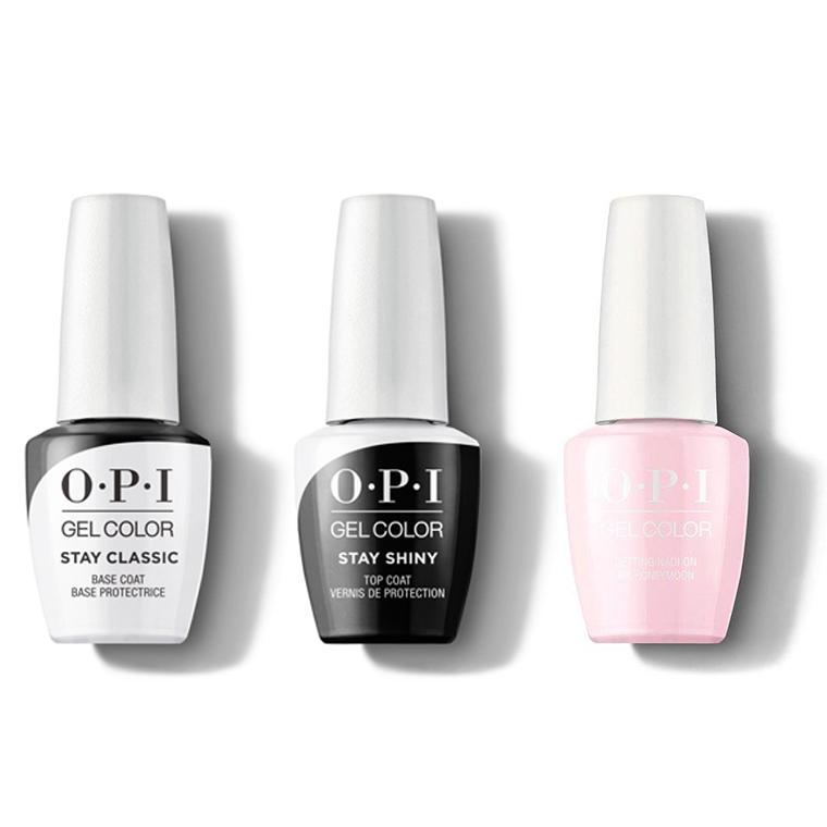 OPI - GelColor Combo - Stay Classic Base, Shiny Top & Getting Nadi On My Honeymoon - Gel Polish - Nail Polish at Beyond Polish
