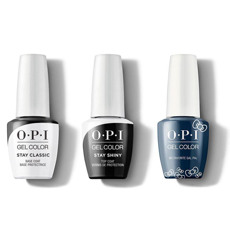 OPI - GelColor Combo - Stay Classic Base, Shiny Top & My Favorite Gal Pal - Gel Polish - Nail Polish at Beyond Polish