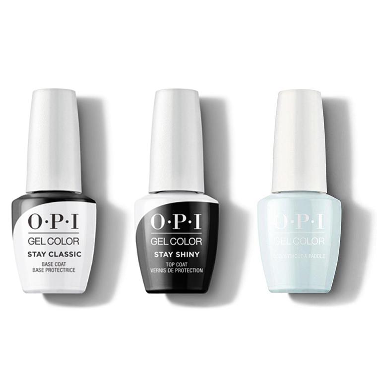 OPI - GelColor Combo - Stay Classic Base, Shiny Top & Suzi Without a Paddle - Gel Polish - Nail Polish at Beyond Polish