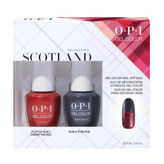 OPI GelColor - Scotland GelColor Nail Art Duo Pack #2 - Kit - Nail Polish at Beyond Polish