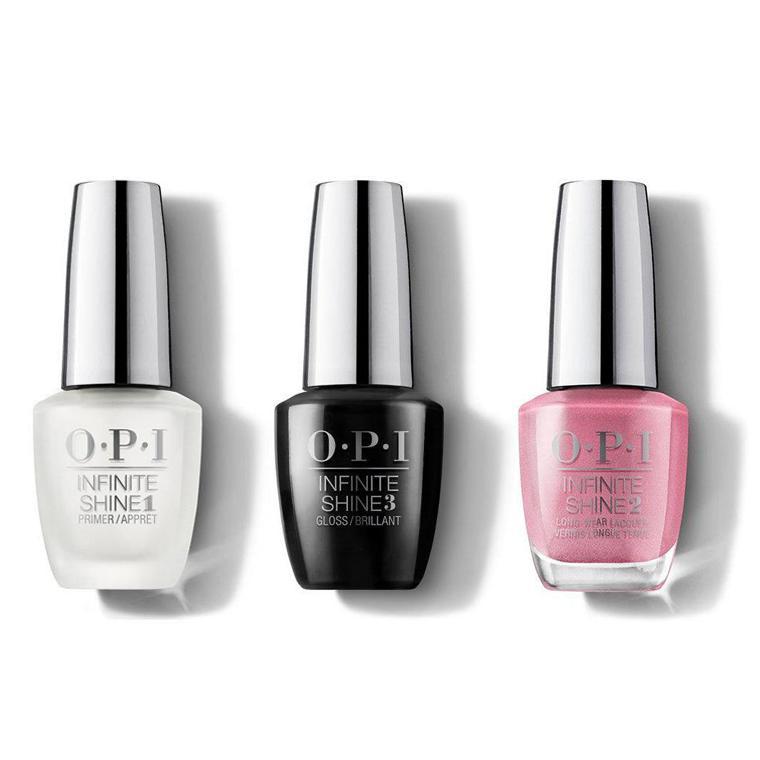 OPI - Infinite Shine Combo - Base, Top & Aphrodite's Pink Nightie - #ISLG01 - Nail Lacquer - Nail Polish at Beyond Polish