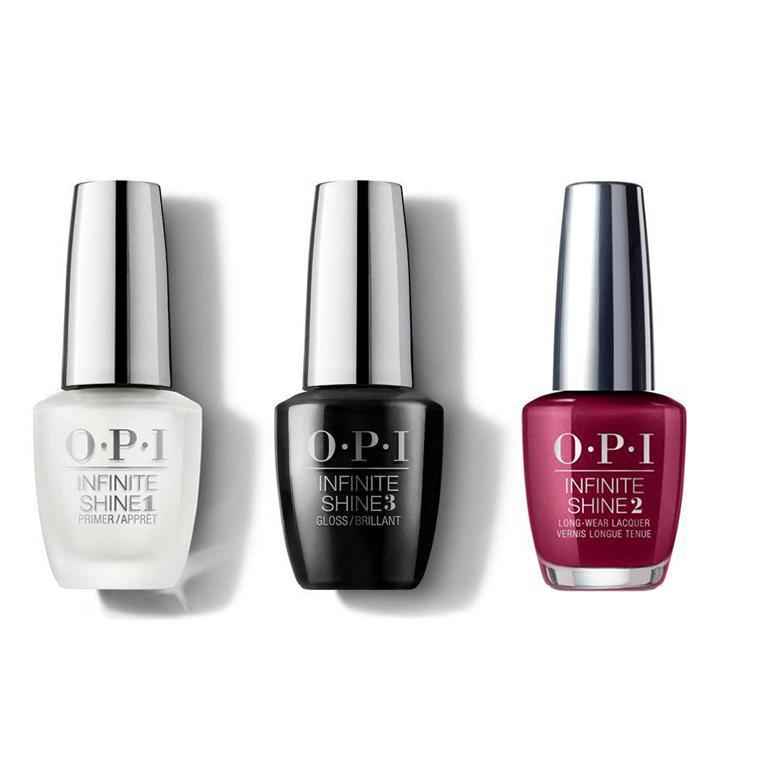 OPI - Infinite Shine Combo - Base, Top & Bogota Blackberry - #ISLF52 - Nail Lacquer - Nail Polish at Beyond Polish