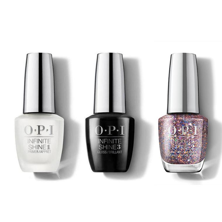 OPI - Infinite Shine Combo - Base, Top & Confetti Ready - Nail Lacquer - Nail Polish at Beyond Polish
