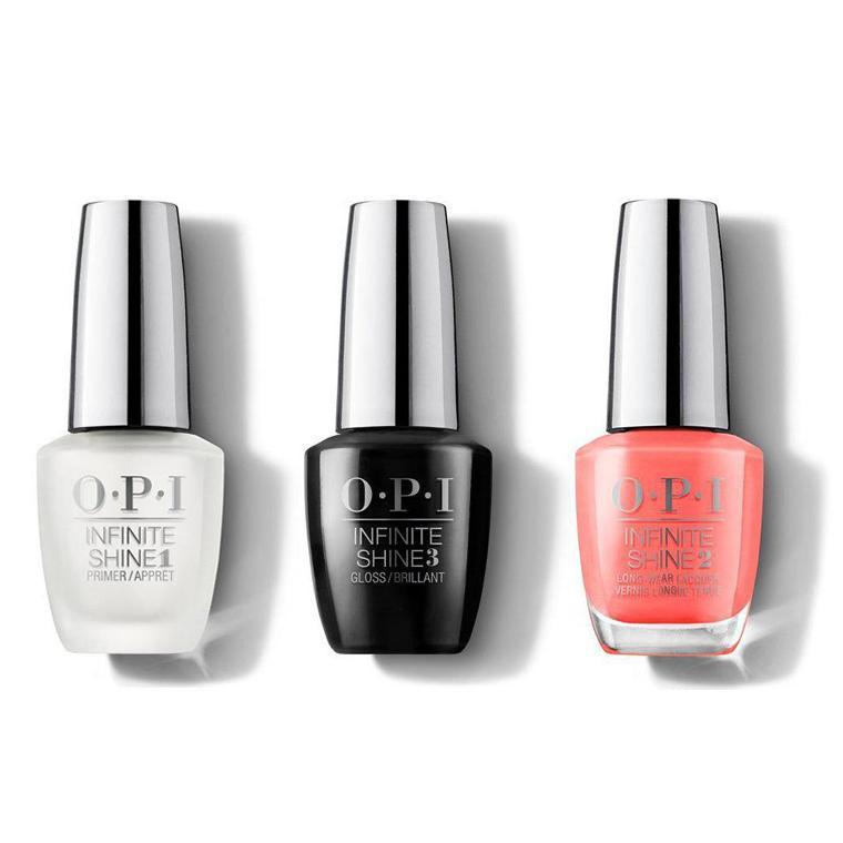 OPI - Infinite Shine Combo - Base, Top & Orange You a Rock Star? - #ISLN71 - Nail Lacquer - Nail Polish at Beyond Polish
