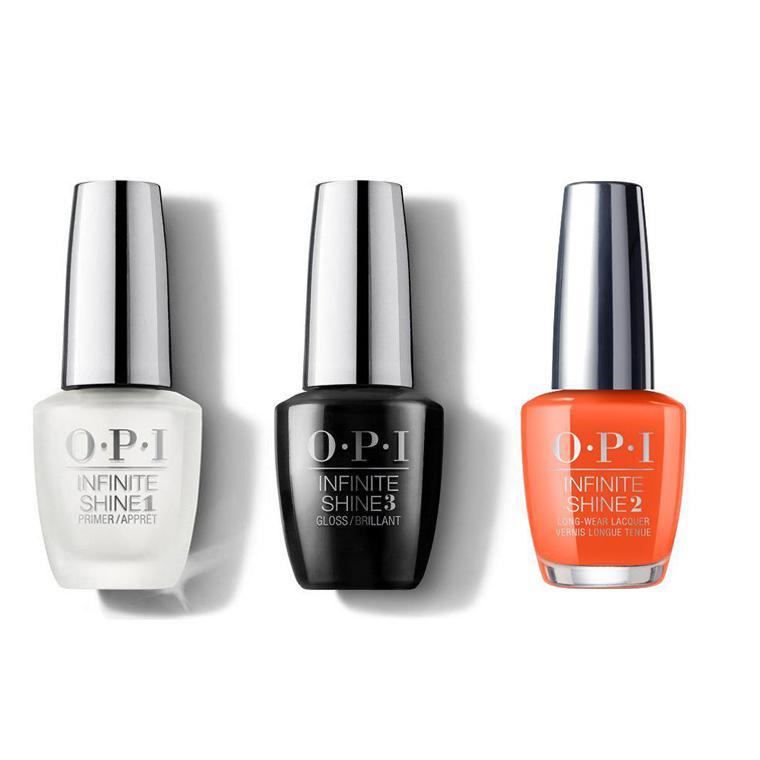 OPI - Infinite Shine Combo - Base, Top & Santa Monica Beach Peach - #ISLD39 - Nail Lacquer - Nail Polish at Beyond Polish