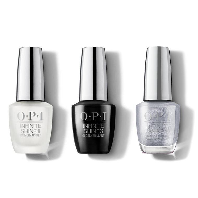 OPI - Infinite Shine Combo - Base, Top & Tinsel, Tinsel 'Lil Star - #HRM45 - Nail Lacquer - Nail Polish at Beyond Polish