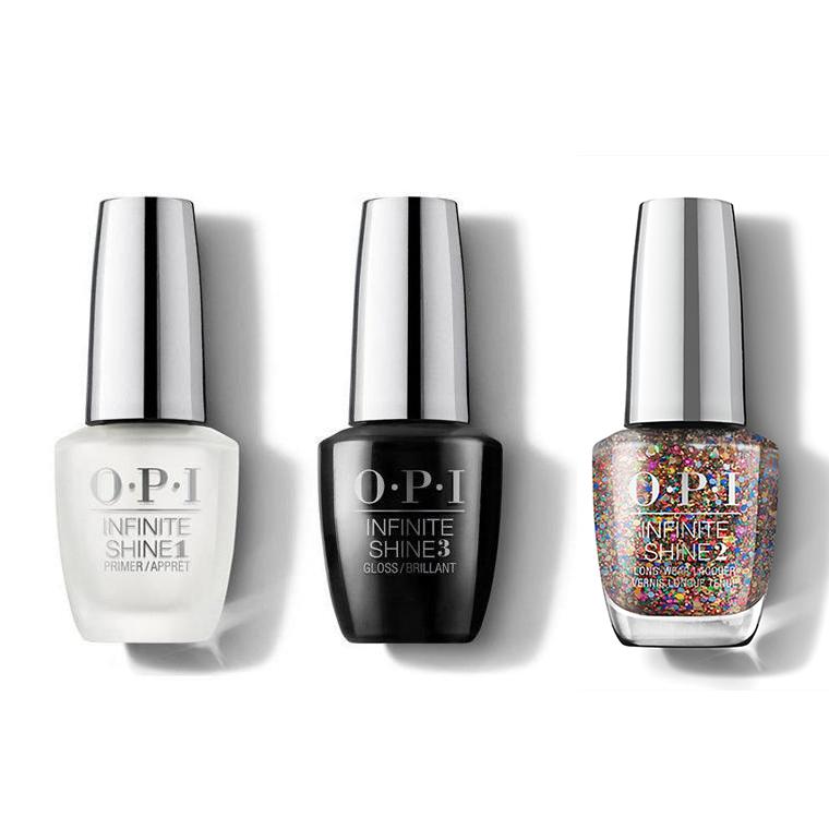 OPI - Infinite Shine Combo - Base, Top & You Had Me at Confetti - Nail Lacquer - Nail Polish at Beyond Polish
