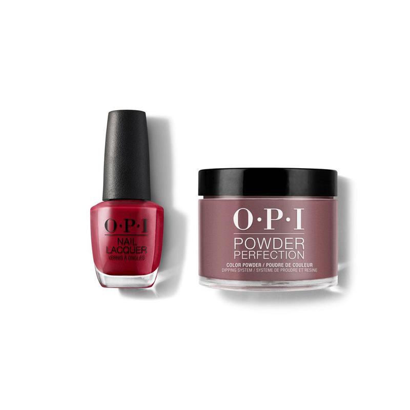 OPI - Lacquer & Dip Combo - Chick Flick Cherry - Lacquer & Dip - Nail Polish at Beyond Polish