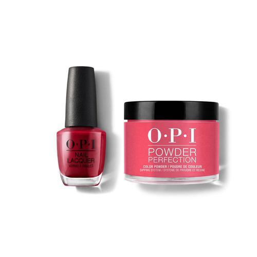 OPI - Lacquer & Dip Combo - OPI Red - Lacquer & Dip - Nail Polish at Beyond Polish