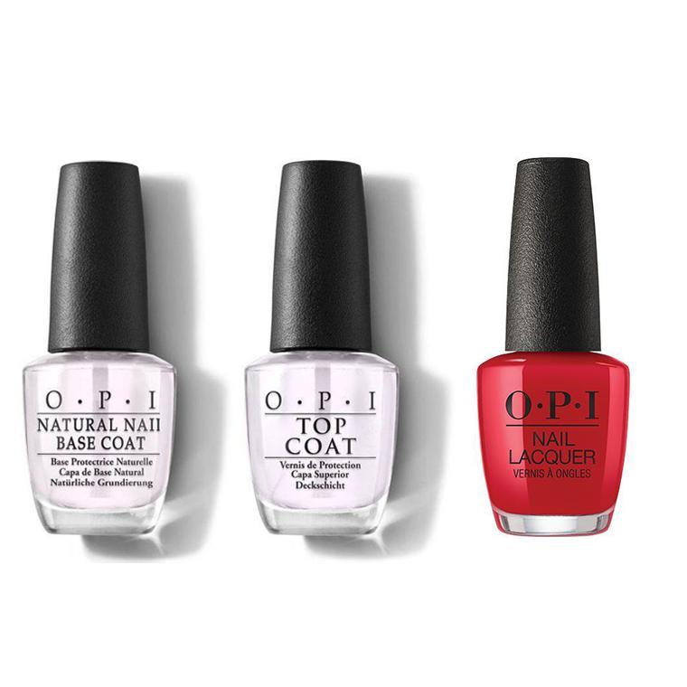 OPI - Nail Lacquer Combo - Base, Top & Adam said It's New Year's, Eve 0.5 oz - #NLH70 - Nail Lacquer - Nail Polish at Beyond Polish