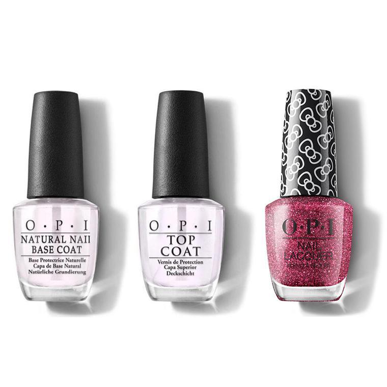 OPI - Nail Lacquer Combo - Base, Top & Dream In Glitter 0.5 oz - #HRL14 - Nail Lacquer - Nail Polish at Beyond Polish