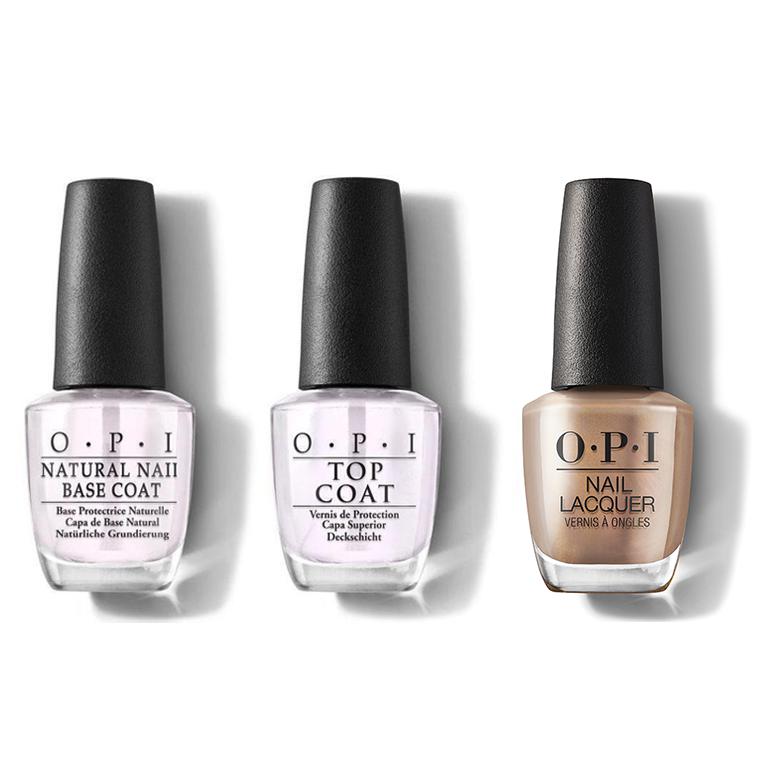 OPI - Nail Lacquer Combo - Base, Top & Fall-ing For Milan 0.5 oz - #NLMI01 - Nail Lacquer - Nail Polish at Beyond Polish
